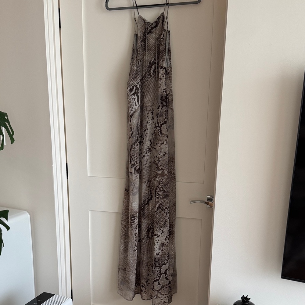 Hale Bob Snake-Print Halter Maxi Dress - Picture 10 of 16
